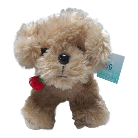 Hug Me Toys New Labradoodle Plush With Rose Hug Me Stuffed Animal 1
